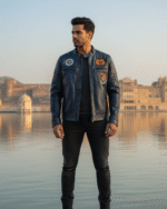 The Maverick Aviator Leather Jacket - Image 5